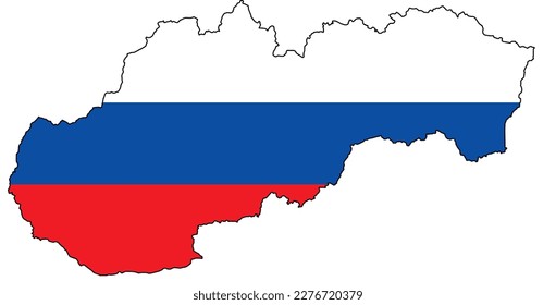 Mapa de vectores de Eslovaquia. Alta calidad y precisión