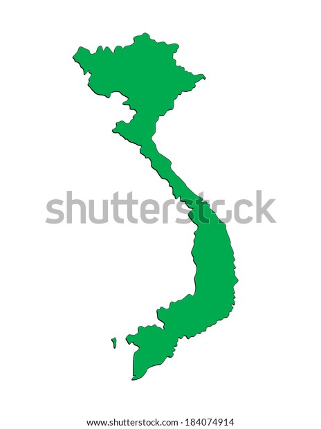 Vector Map Socialist Republic Vietnam Illustrator Stock Vector Royalty Free