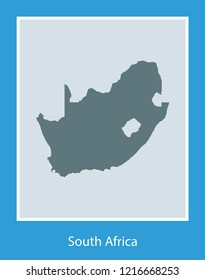vector map of South Africa