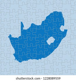 vector map of South Africa