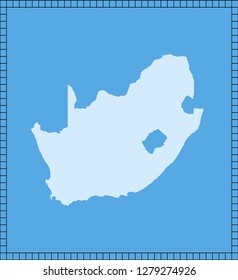vector map of South Africa