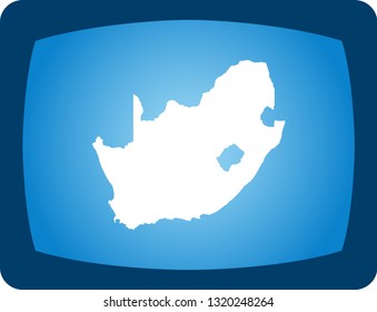 vector map of South Africa