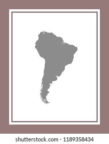 vector map of South America