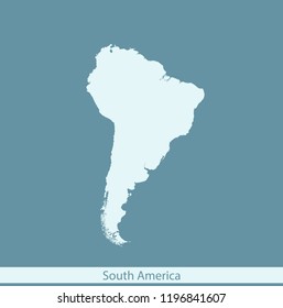 vector map of South America