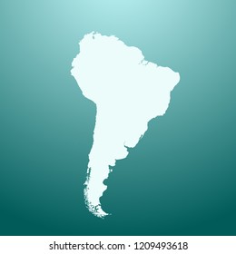 vector map of South America