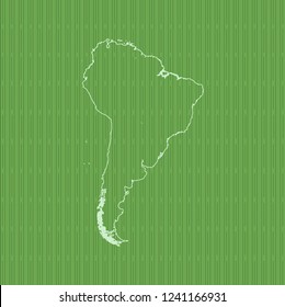 vector map of South America