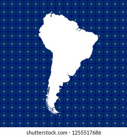 vector map of South America