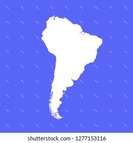 vector map of South America