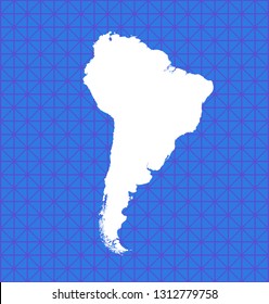 vector map of South America