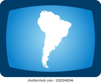 vector map of South America