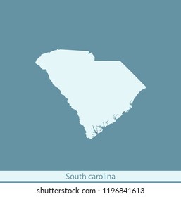 vector map of South Carolina
