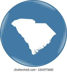 vector map of South Carolina