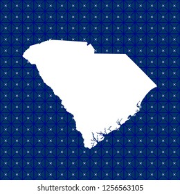 vector map of South Carolina