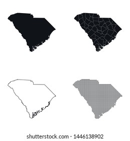 vector map of the South Carolina