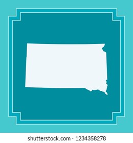 vector map of South Dakota