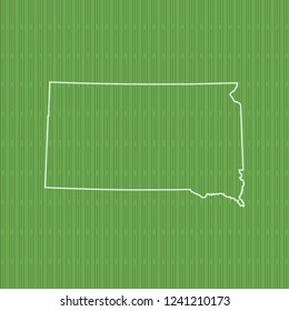 vector map of South Dakota