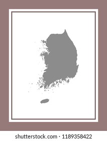 vector map of South Korea