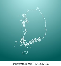 vector map of South Korea