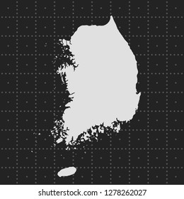 vector map of South Korea 