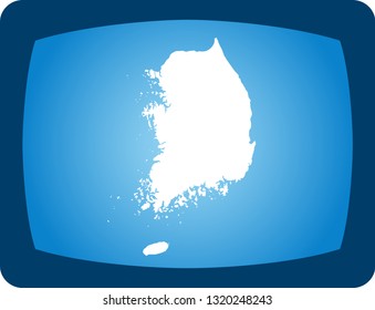 vector map of South Korea