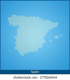 vector map of the Spain