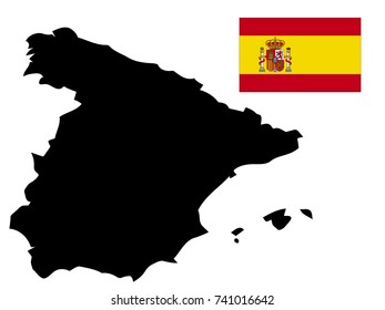 Vector map of Spain