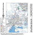 Vector map with summits, rivers, railroads, streets, lakes, parks, airports, stadiums, correctional facilities, military installations and federal lands by zip code 94533 with labels and clean layers.