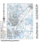 Vector map with summits, rivers, railroads, streets, lakes, parks, airports, stadiums, correctional facilities, military installations and federal lands by zip code 95687 with labels and clean layers.