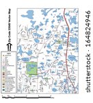 Vector map with summits, rivers, railroads, streets, lakes, parks, airports, stadiums, correctional facilities, military installations and federal lands by zip code 33548 with labels and clean layers.