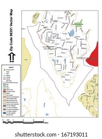 Vector map with summits, rivers, railroads, streets, lakes, parks, airports, stadiums, correctional facilities, military installations and federal lands by zip code 98351 with labels and clean layers.