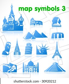 vector map symbols. Set 3.