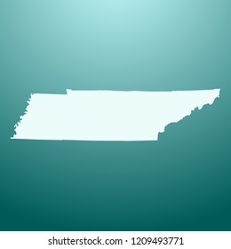 vector map of Tennessee