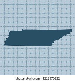 vector map of Tennessee