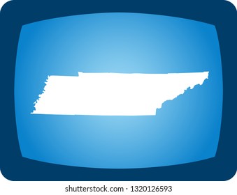 vector map of Tennessee