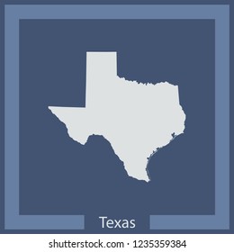 vector map of Texas