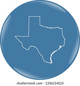 vector map of Texas