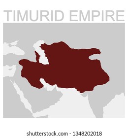 vector map of the Timurid Empire
