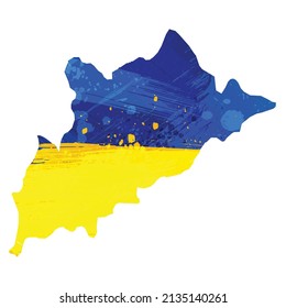 Vector map Tirana. Isolated vector Illustration. Black on White background. EPS 10 Illustration.