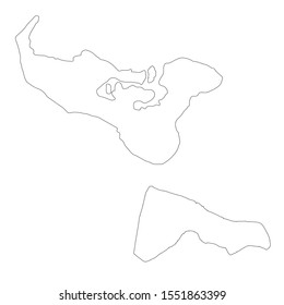 Vector map Tonga and Nukualofa. Country and capital. Isolated vector Illustration. Outline. EPS 10 Illustration.