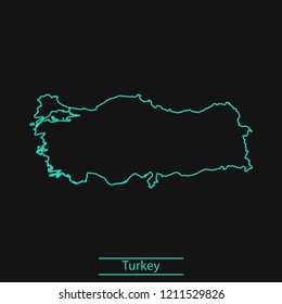 vector map of Turkey