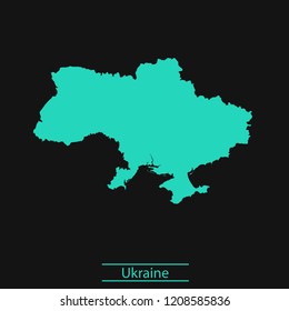 vector map of Ukraine