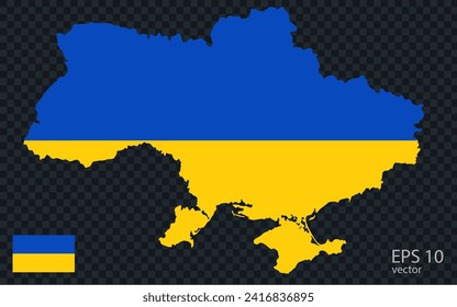 Vektorplan der Ukraine. Vektordesign einzeln auf grauem Hintergrund.	

