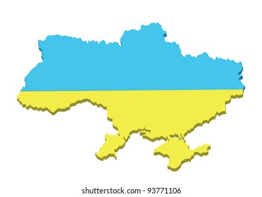 Vector map of Ukraine. Eps8