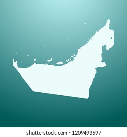 vector map of United Arab Emirates