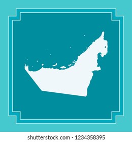 vector map of United Arab Emirates