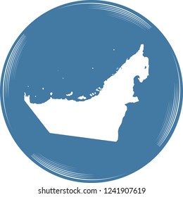 vector map of United Arab Emirates