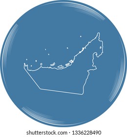 vector map of United Arab Emirates