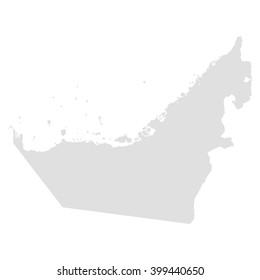 vector map of United Arab Emirates