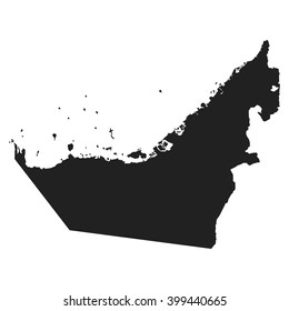 vector map of United Arab Emirates