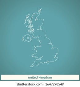 vector map of the united kingdom